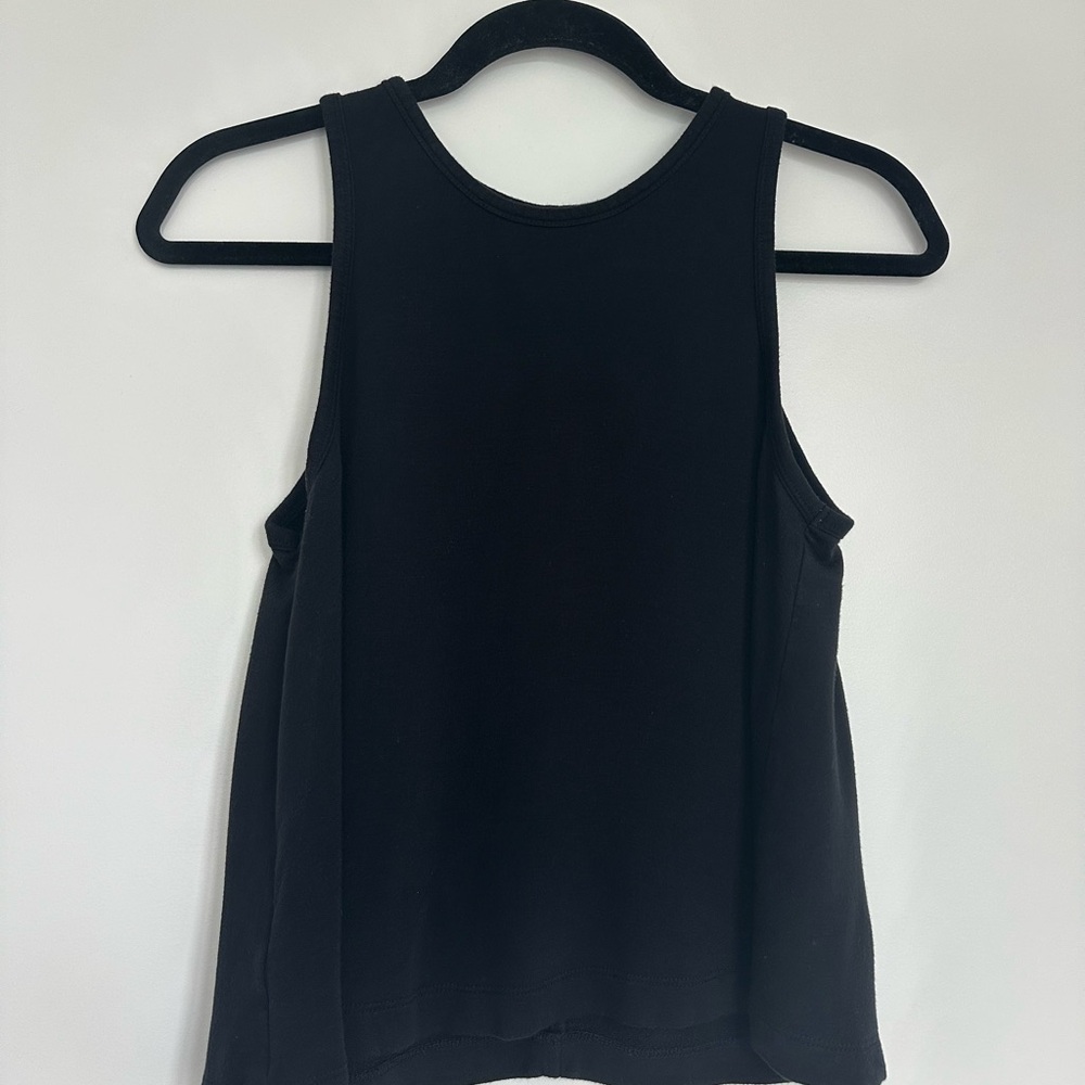 Lou & Grey Black Swing Tank Top Sleeveless Flowy Top Size S